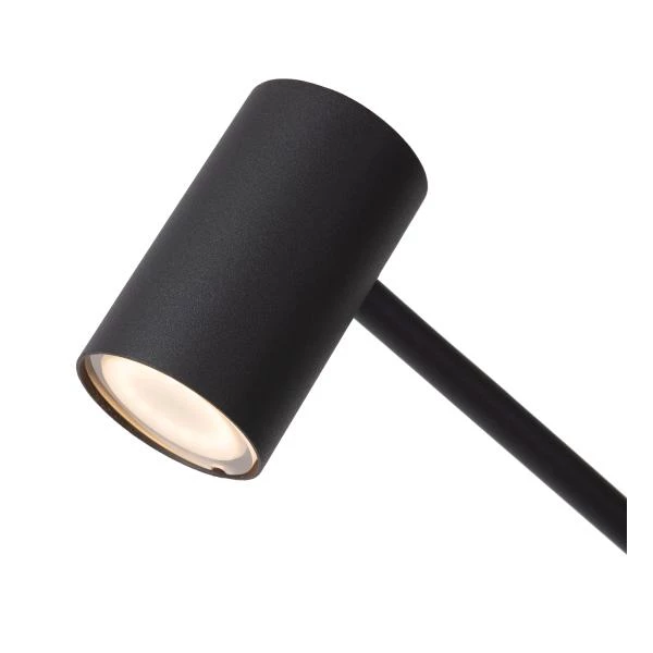 Lucide TIPIK - Lampe de table Rechargeable - Batterie/Piles - LED Dim. - 1x3W 2700K - 3 StepDim - Noir - DETAIL 1